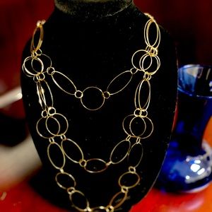 Triple Layered Gold Necklace